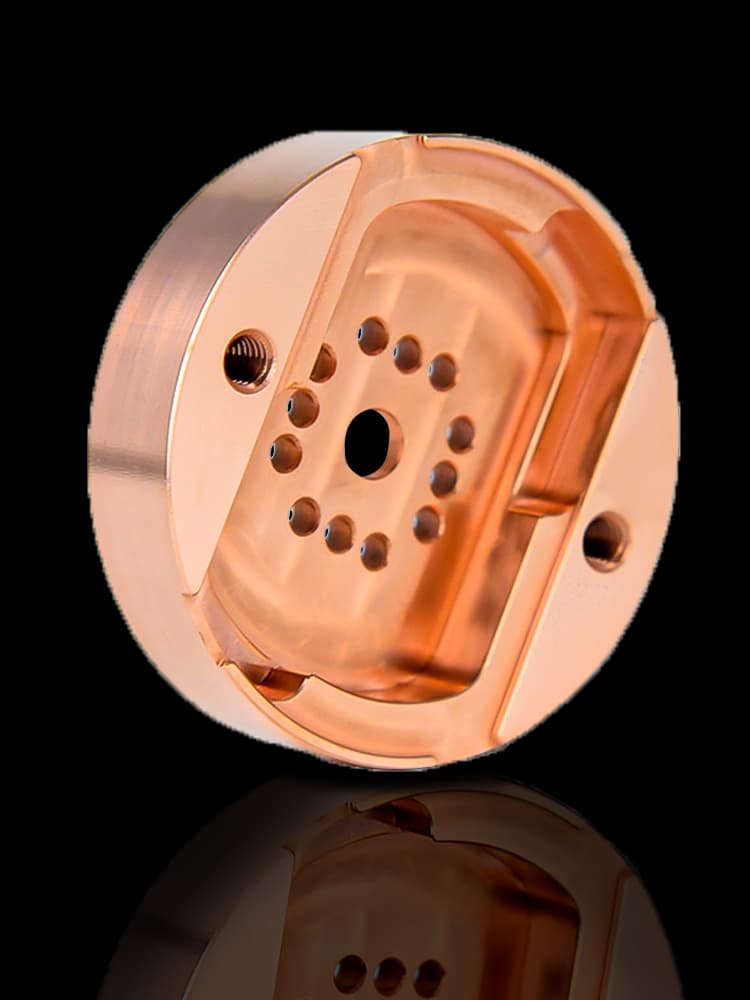 Copper parts fabrication for efficient, durable, and high-conductivity components