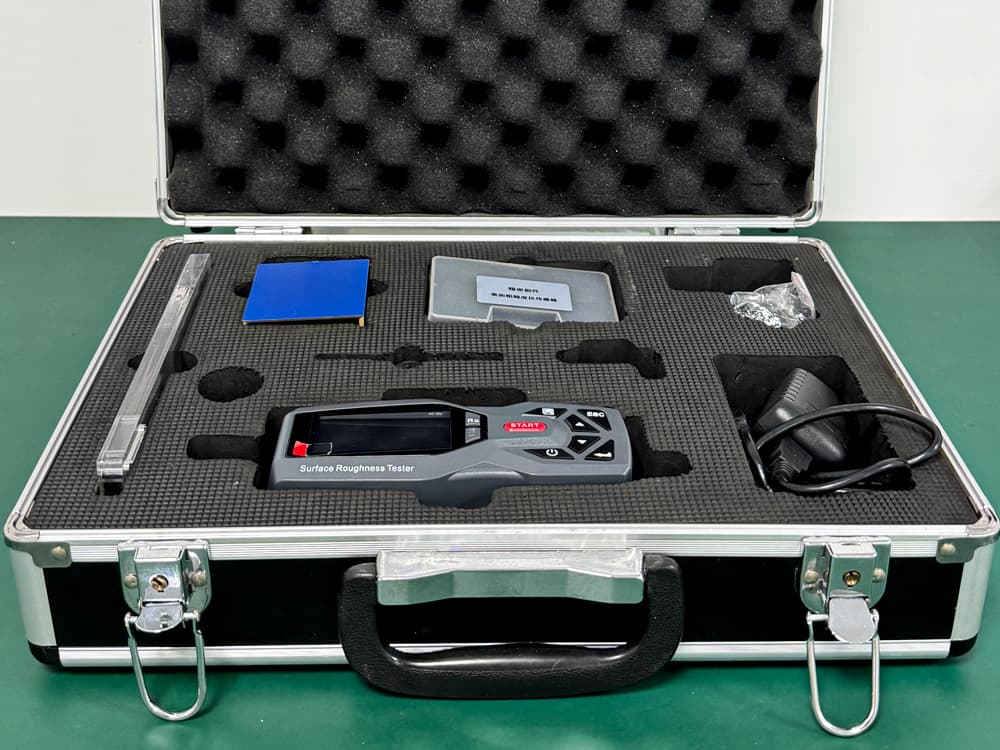 Digital Roughness Tester used for measuring surface roughness of custom machining parts