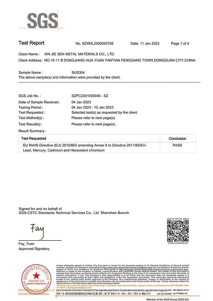 REACH compliance certification from Xielifeng CNC machining factory, ensuring safety and environmental standards