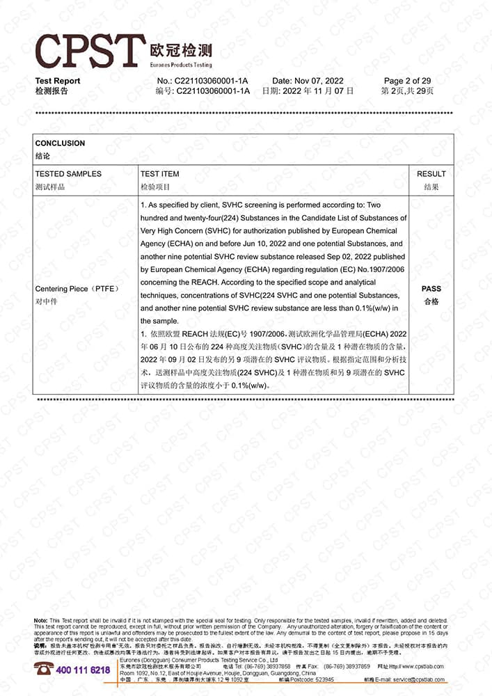 RoHS compliance certification from Xielifeng CNC machining factory, ensuring the elimination of hazardous substances