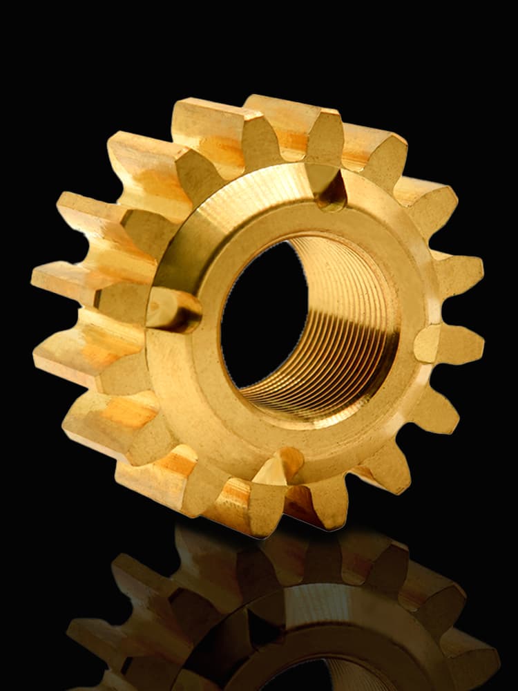 Brass precision gears for reliable and high-accuracy mechanical transmission applications