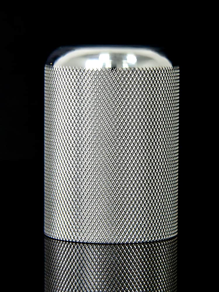 CNC knurled stainless steel parts for durable grip and precision design