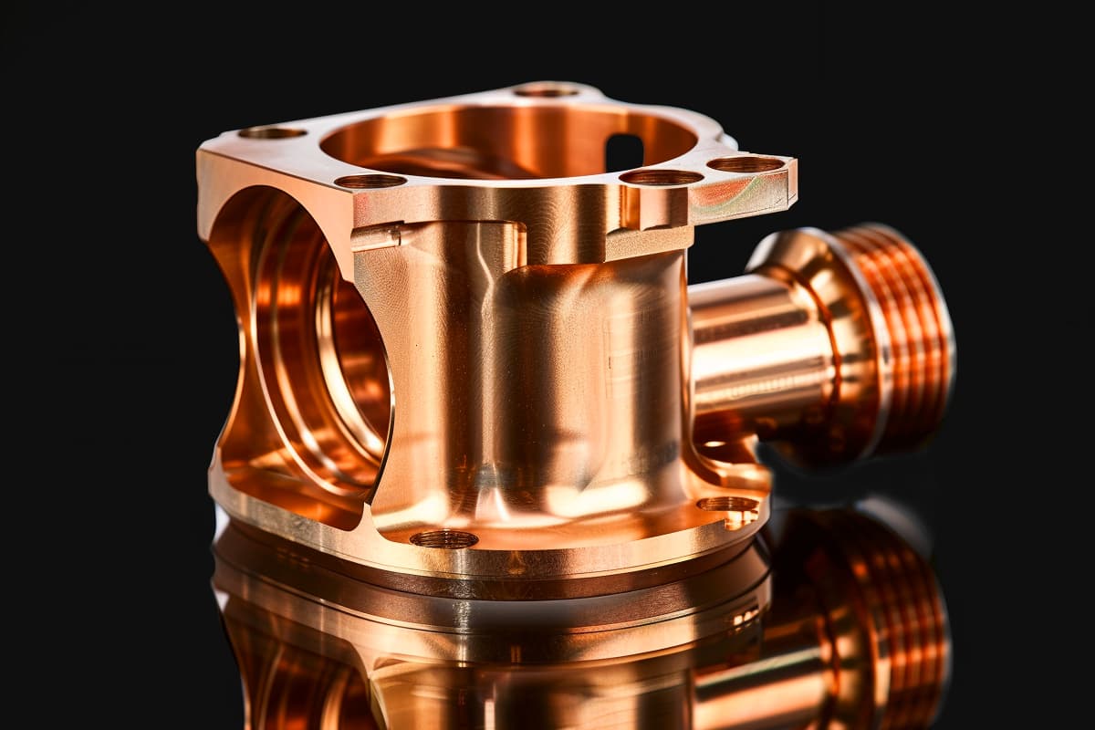 CNC machined copper parts conductivity thermal efficiency corrosion resistance precision dimensions