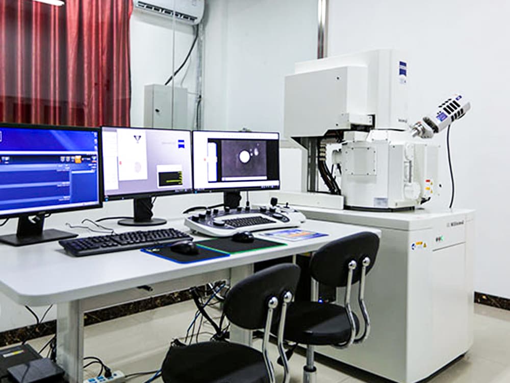 CNC machining parts coating microscopy and imaging analysis for surface structure and quality assessment