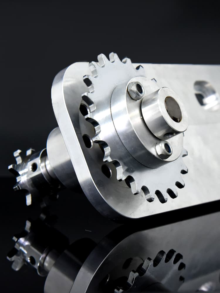 CNC machined racing motorcycle parts designed for lightweight and high-speed performance