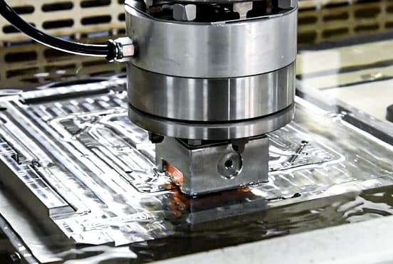 EDM machining is a method of processing complex shapes and high-precision parts by generating electric pulse discharge on the surface of the workpiece and using high-energy electric sparks to dissolve and remove the workpiece material.